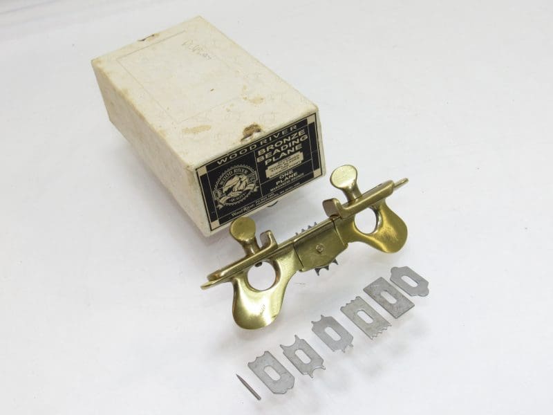 Extra Fine Wood River Bronze Beading Plane With Cutters In Original Box