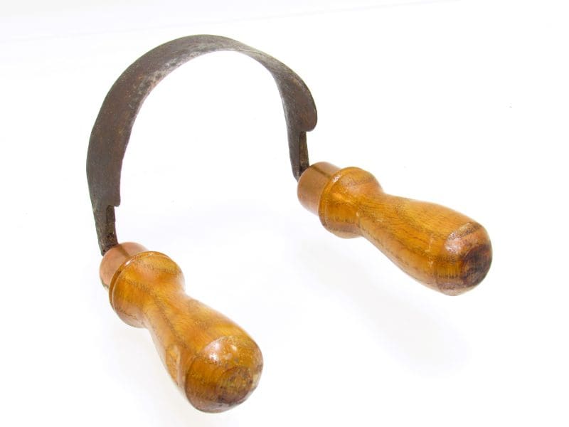 Two Handle Scorp Chairmakers In Shave Tight Curve  4" Across Made From A File