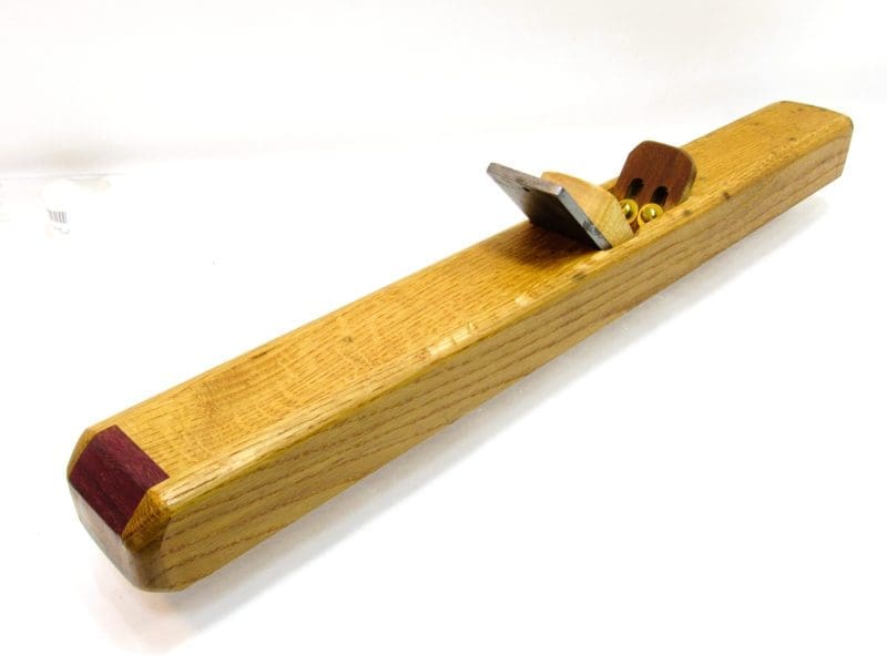 Great Steve Knight Toolworks 24" High Angle Jointer Plane With 3 Different Exotic Woods & Razor Sharp 1/4" Thick Iron