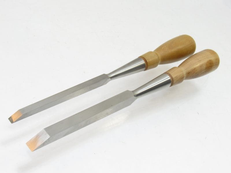 Superb Pair Of Lie Nielsen Mortise Chisels 1/4" & 3/8"