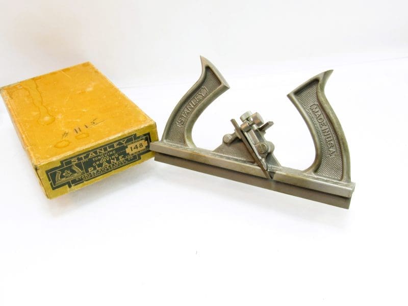 Minty Stanley # 148 7/8" Tongue & Groove Plane In Original Hard To Find Picture Label Box