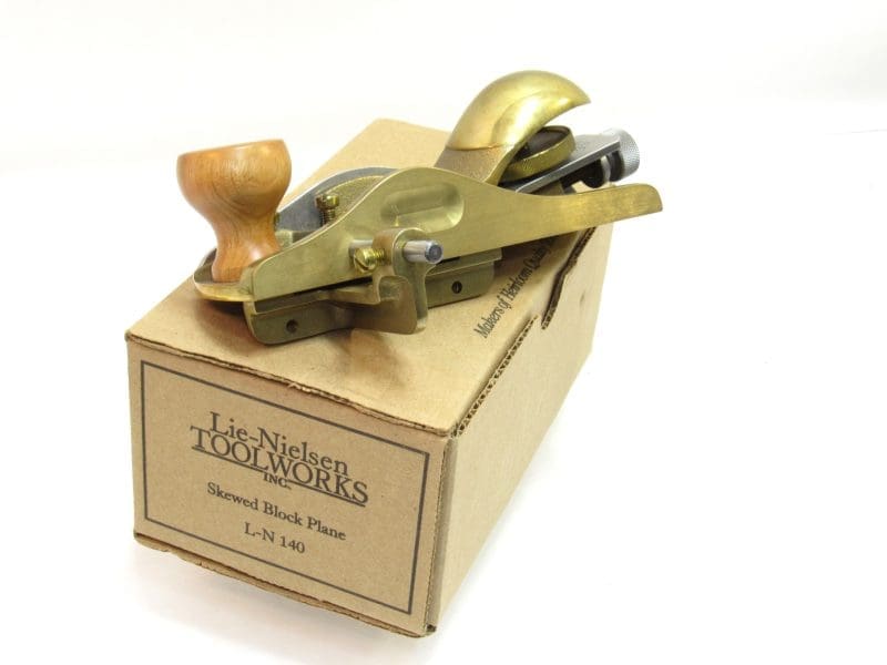 Lie Nielsen No 140 Skewed Iron Bronze Block Plane In Original Box Long Out Of Stock From LN.