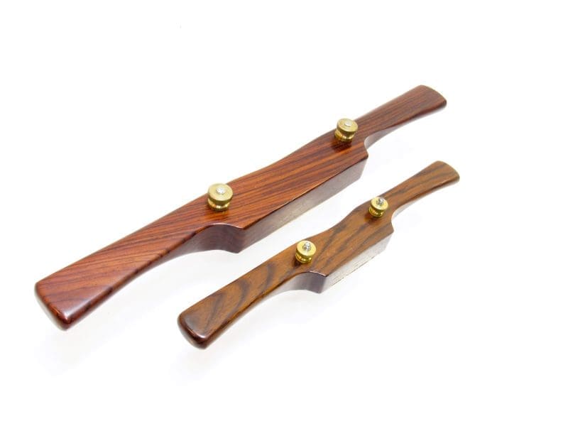 Gorgeous Pair Zebra Wood Chairmakers Adjustable Spokeshave.