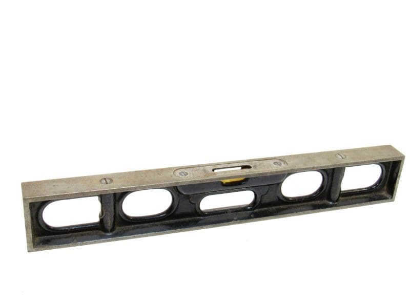 Superb Athol Machine Co 12" Cast Iron Double Plumb & Level