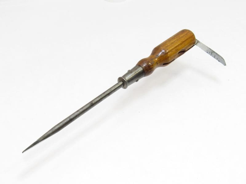 Rare Stanley Rule & Level, No. 1022: Comb. Knife & Screwdriver Made For Only 3 Years