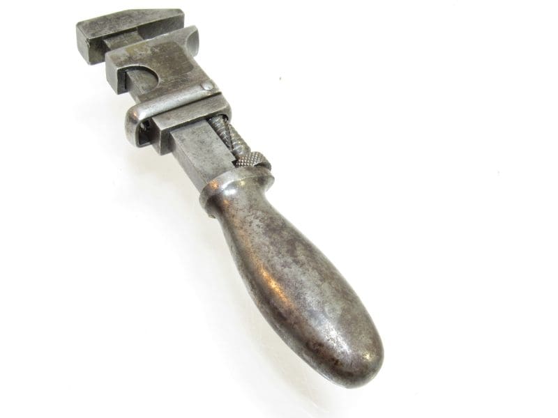 Awesome S H Bellows 6" Quick Adjust Monkey Wrench Patented 6-8-1880 Athol Machine Company