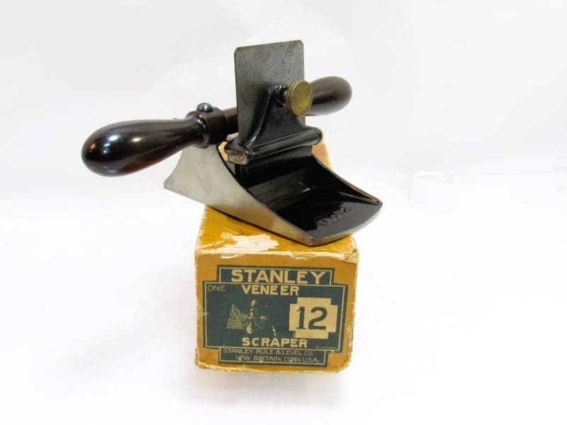 Minty In Original Picture Label Box Stanley No 12 Cabinet Makers Scraper Plane