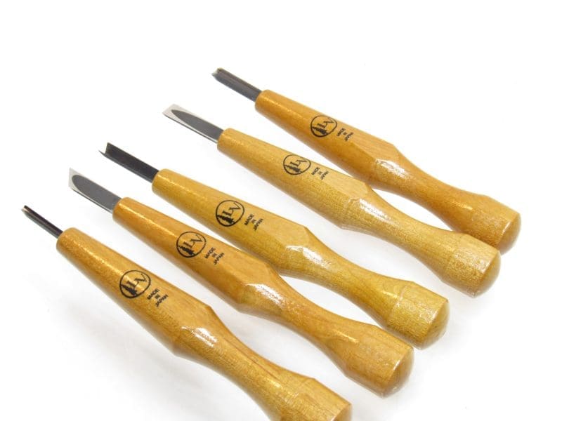 New Old Stock Set Of 5 Japanese Detail Carving Tools