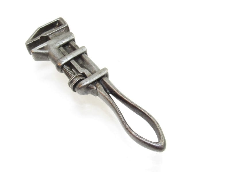 North MFG CO New Haven CT 6" Cast Iron Wrench Patented Jan 9 1877 Schulz No 373