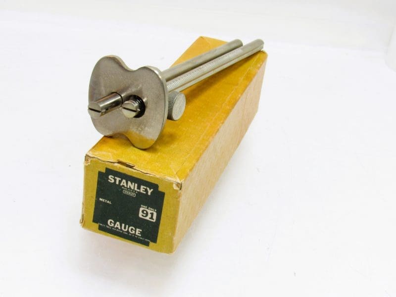 Fine Stanley No 91 Double Stem Marking Gauge In Original Box
