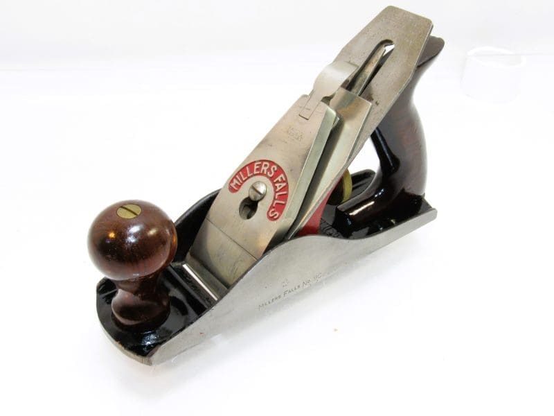 Phenomenal Type Two Millers Falls No 9 C Corrugated Bottom Plane Rosewood Tote & Knob