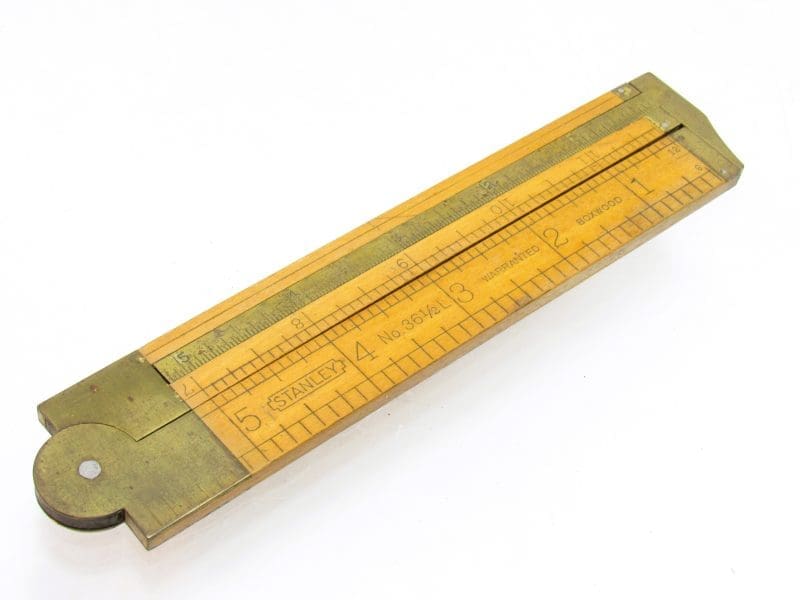 Mint Stanley No 36 1/2 L Carpenters Caliper Rule