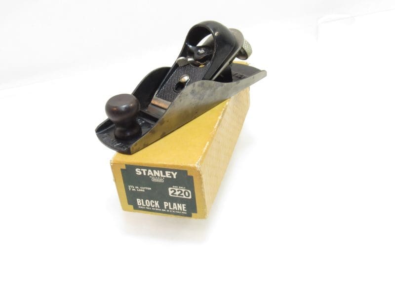 Superb Stanley No 220 Adjustable Iron Block Plane In Original Box