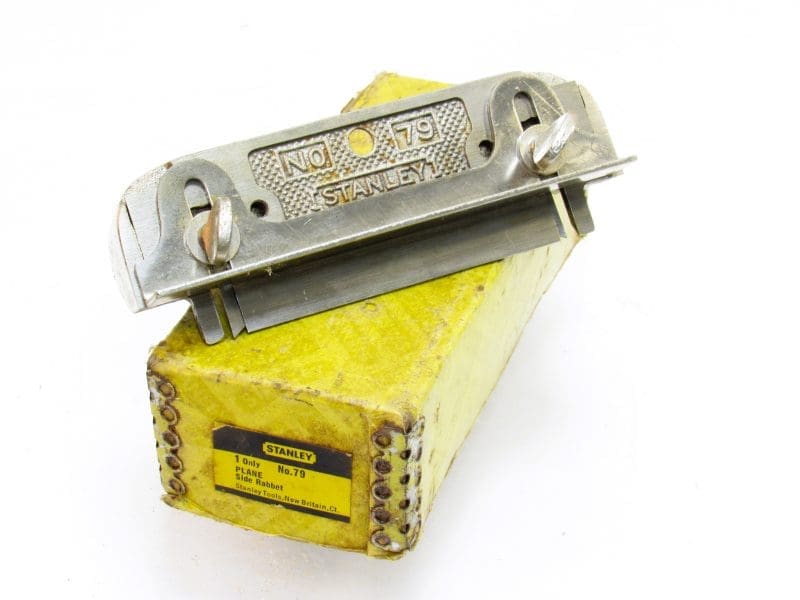Minty Stanley No 79 Side Rabbet Plane Both Marked Cutters With Original Fence Made In USA In Original Box